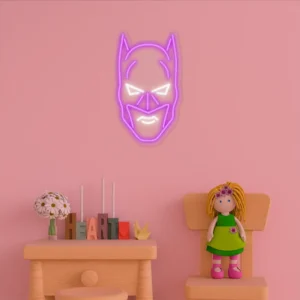 Batman face neon sign