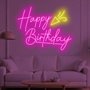 happy birthday light up sign