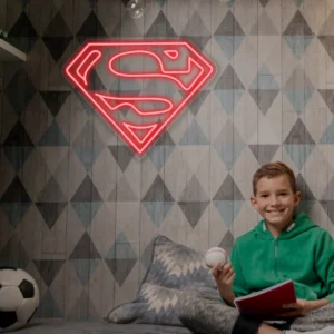 Superman Logo Neon Sign