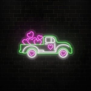 love truck neon sign