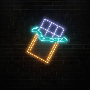 chocolate neon sign