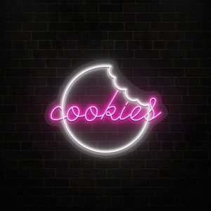 cookies neon sign