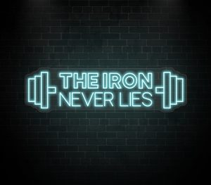neon sign iceblue